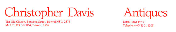 christopher Davis letterhead image